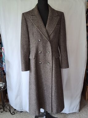 Vintage M.G. Kinsler Houndstooth Trench Coat
